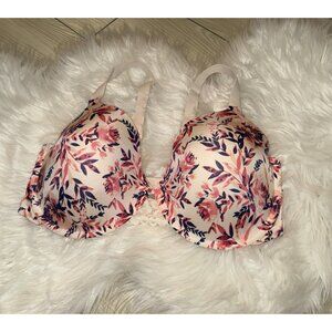 Maidenform DM7549 One Fabulous Fit 2.0 Extra Coverage Bra UW Floral 34D Ivory